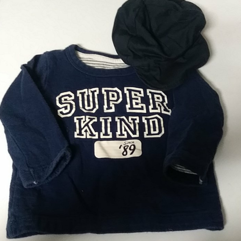 Carter's  Long-sleeve shirt and newsboy cap